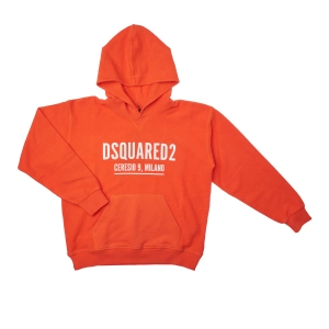 Sudadera con Capucha Slouch Fit Icon Dsquared2 DQ1411D0-05UDQ Niño Talla: 10 AÑOS Color: Naranja