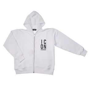 Sudadera con Capucha Slouch Fit Icon Dsquared2 DQ2029D0-03GDQ Niño Talla: 16 AÑOS Color: Blanco