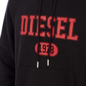 Sudadera con Capucha y Estampado Logo Diesel A03826-60HAYT hombre Talla: XXL Color: Negro