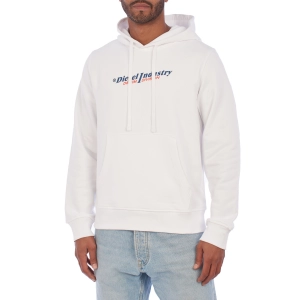 Sudadera con Capucha y Estampado Logo Diesel A12751-1RIAJH hombre Talla: S Color: Blanco