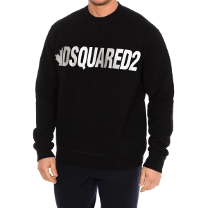 Sudadera de manga larga y cuello redondo Dsquared2 S71GU0432-S25042 hombre Talla: XL Color: Negro 