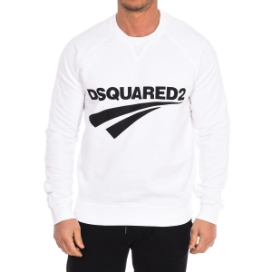 Sudadera de manga larga y cuello redondo Dsquared2 S74GU0451-S25030 hombre Talla: S Color: Blanco 