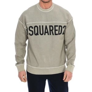 Sudadera de manga larga y cuello redondo Dsquared2 S74GU0536-S25462 hombre Talla: L Color: Caqui 