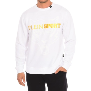 Sudadera de manga larga y cuello redondo Plein Sport FIPSG600 hombre Talla: XXL Color: Blanco