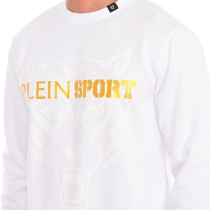 Sudadera de manga larga y cuello redondo Plein Sport FIPSG600 hombre Talla: XXL Color: Blanco