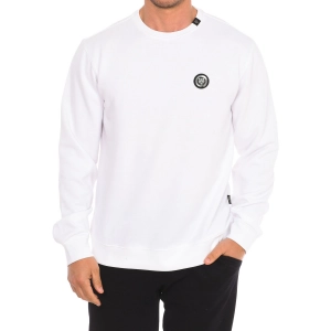 Sudadera de manga larga y cuello redondo Plein Sport FIPSG602 hombre Talla: XL Color: Blanco