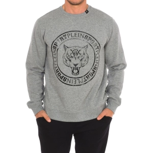 Sudadera de manga larga y cuello redondo Plein Sport FIPSG603 hombre Talla: L Color: Gris