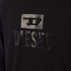 Sudadera estampada cuello redondo Diesel A09755-5RIAJH  hombre Talla: S Color: Negro