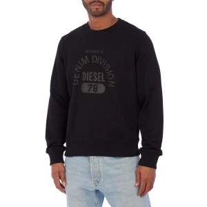 Sudadera estampada cuello redondo Diesel A12242-2RIAJH hombre Talla: XXL Color: Negro