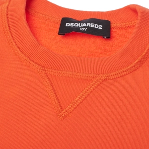 Sudadera Relax Icon Cuello Redondo Dsquared2 DQ1094D0-02YDQ Niño Talla: 6 AÑOS Color: Naranja