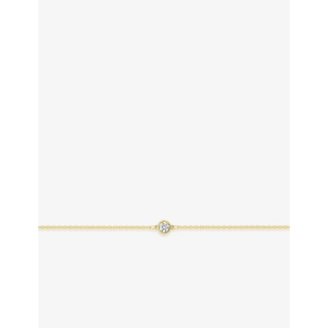 9Kt Oro Amarillo Pulsera sintético diamante 0.12ct fvs Lua Blanca 0MOKI652H.0