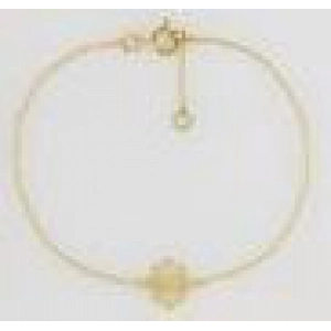 Pulsera 18Kt Oro Amarillo Lua Blanca 5.0504.89.0