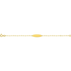 Pulsera 18Kt Oro Amarillo Lua Blanca 694.7HK.14 -  Talla 14