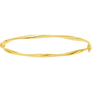 Pulsera 9Kt Oro Amarillo 9K330.3 Lua blanca