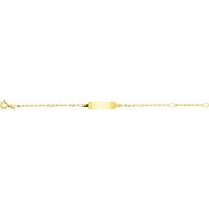 Pulsera bebé 18Kt Oro Amarillo L229.13 Talla 13 Lua blanca