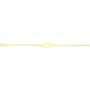 Pulsera bebé con placa ovalada 18Kt Oro Amarillo L171.13 Talla 13