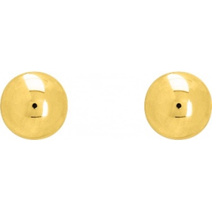 clip Pendientes par con circonita cúbica 3mm 18Kt Oro Amarillo 8032.3 Lua blanca