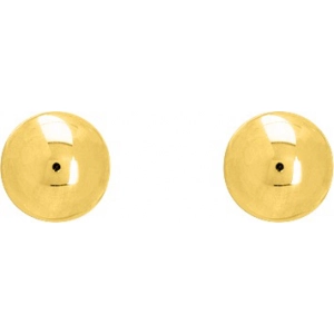 clip Pendientes par con circonita cúbica 4mm 18Kt Oro Amarillo 8032.4 Lua blanca