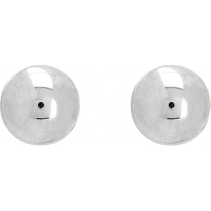 clip Pendientes par con circonita cúbica 8mm 18Kt Oro Blanco 8032.8G Lua blanca