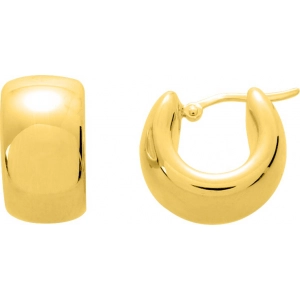 Pendientes medio par electrorecubrimiento 18Kt Oro Amarillo 5559U