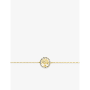 Pulsera  circonita  oro amarillo 9Kt rh Lua Blanca 510619.H2.0