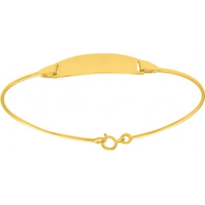 Pulsera bebé 9Kt Oro Amarillo 9K358105B Lua blanca