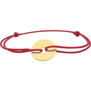 Pulsera cordon rouge motivo oro oro amarillo 18Kt Lua Blanca 8936.8.0 7702.2.0