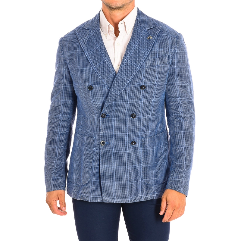 Americana manga larga con corte regular La Martina LMJA03-TL101 hombre Talla: 46 Color: Azul