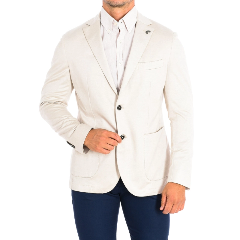 Americana manga larga con corte regular La Martina PMJA01-JS238 hombre Talla: 46 Color: Beige