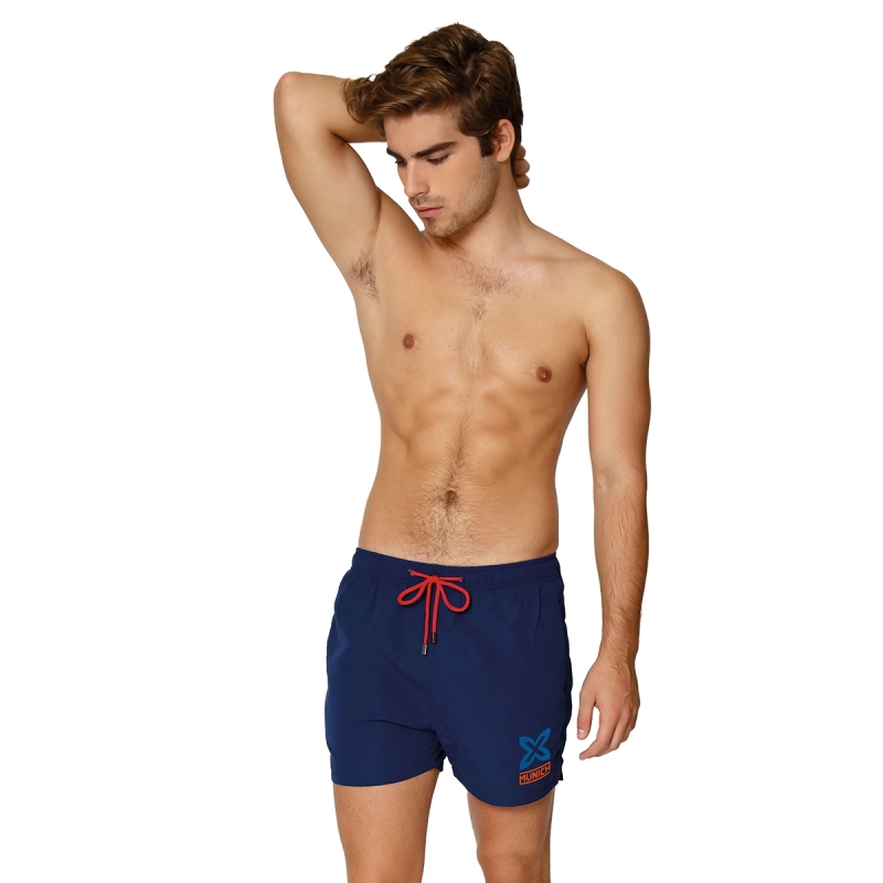 Bañador Corto con forro interior de rejilla Munich MUHARBOURNAVY01 hombre Talla: L Color: Azul