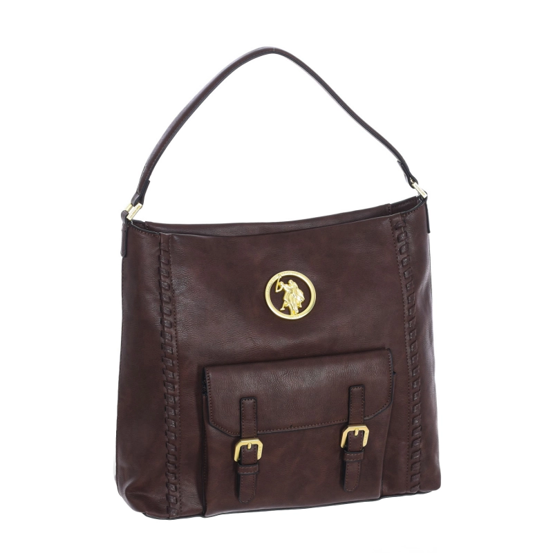 Bolso hobo U.S. POLO ASSN. BIUC75621WVP mujer Color: Marron