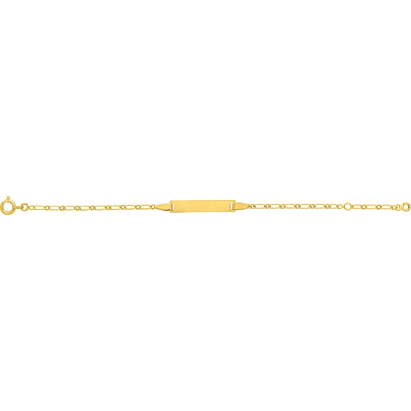 Pulsera bebé chapado en oro Lua Blanca 227484.89.18 -  Talla 18