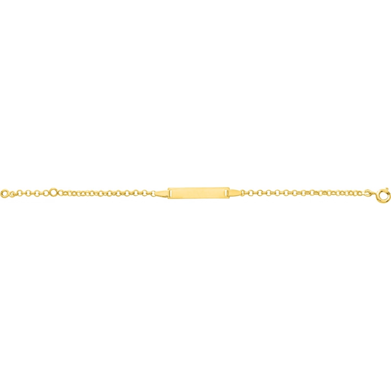 Pulsera bebé chapado en oro 227448.89.15 Talla 15 Lua blanca