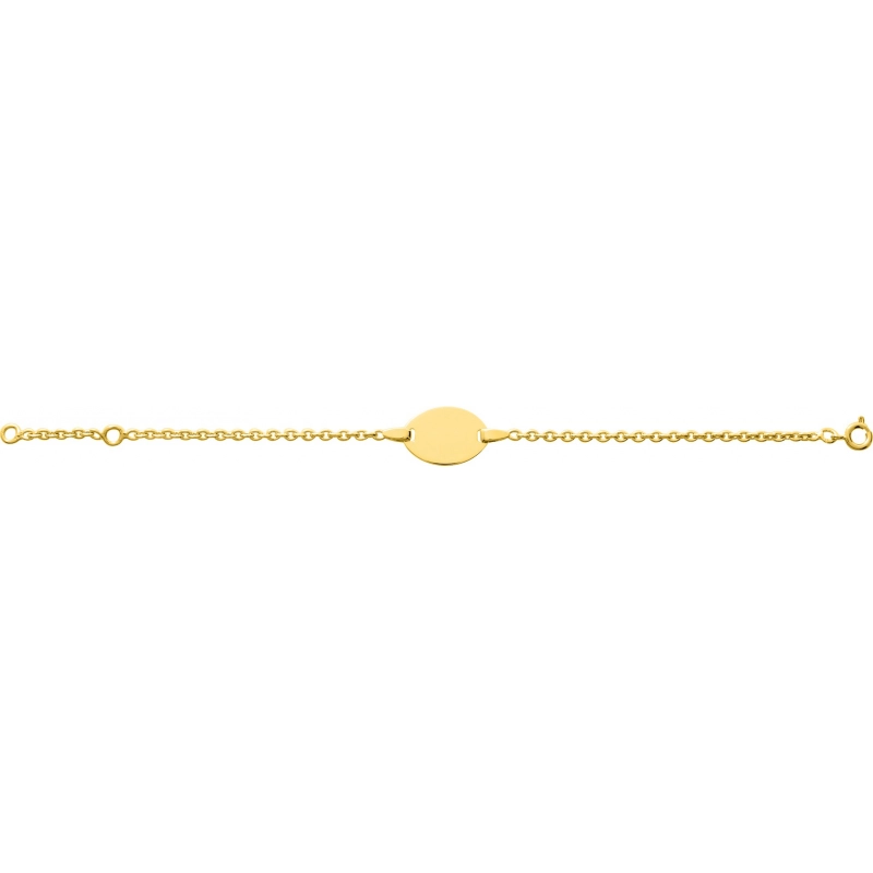 Pulsera bebé chapado en oro 227553.89.15 Talla 15 Lua blanca