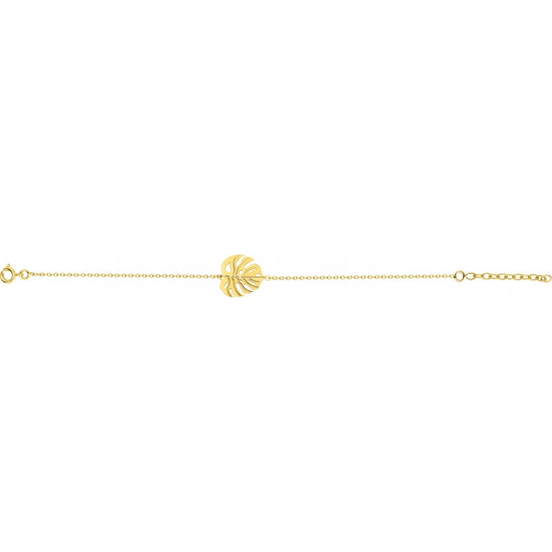 Pulsera chapado en oro 256757 Lua blanca