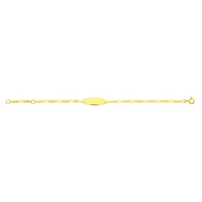 Pulsera niño 9Kt Oro Amarillo 753460.9.14 Talla 14 Lua blanca