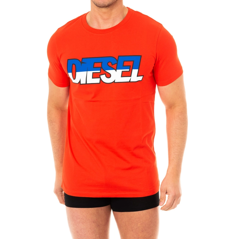 Camiseta manga corta cuello redondo Diesel 00CEMG-0LAWE hombre Talla: M Color: Rojo 