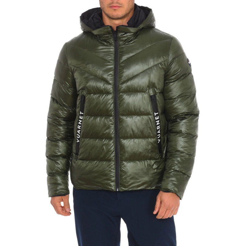 Chaqueta acolchada reversible con capucha Vuarnet AMF21273 hombre Talla: L Color: Verde