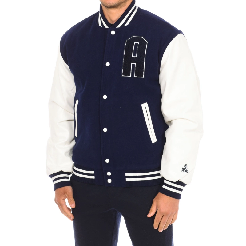 Chaqueta beisbolera ATTICA Sporting Goods AT-FW22-001 hombre Talla: L Color: Azul