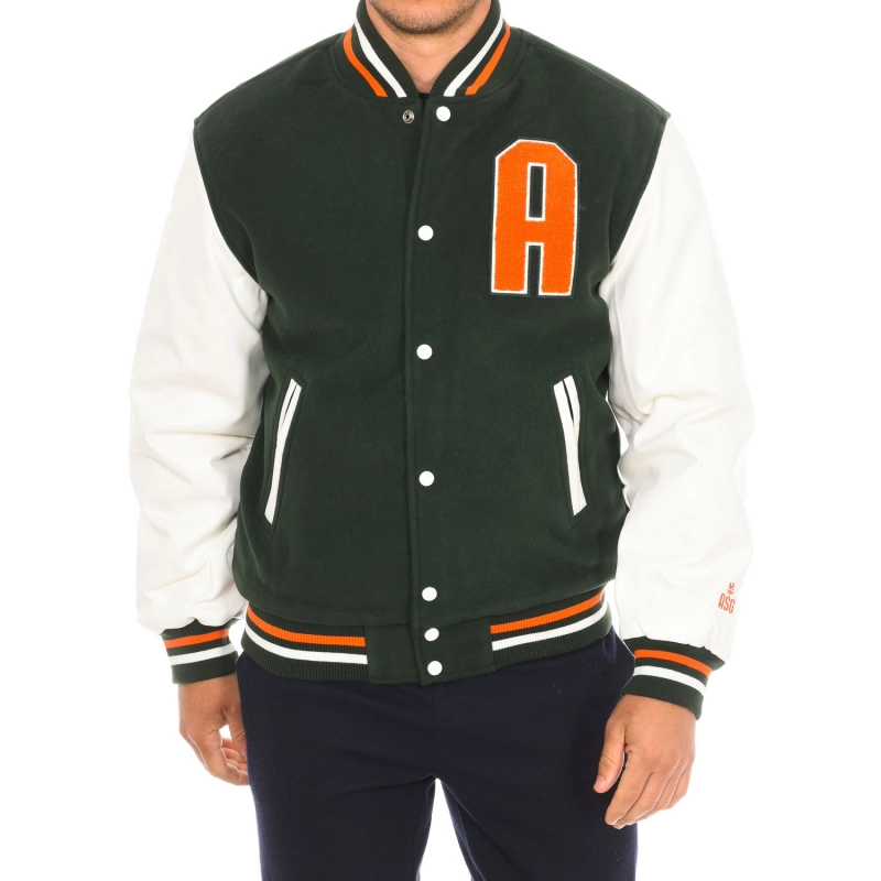 Chaqueta beisbolera ATTICA Sporting Goods AT-FW22-006 hombre Talla: L Color: Verde