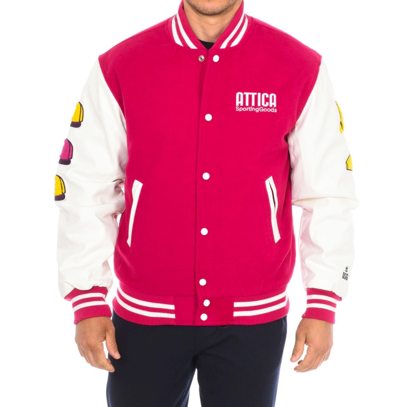 Chaqueta beisbolera ATTICA Sporting Goods AT-FW22-008 hombre Talla: L Color: Fucsia