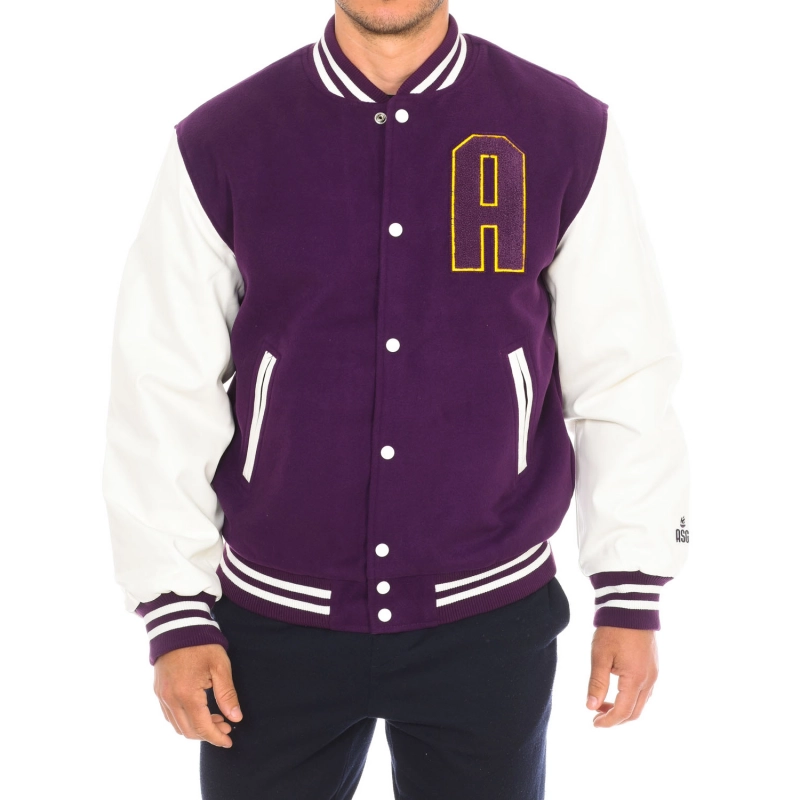 Chaqueta beisbolera ATTICA Sporting Goods AT-FW22-009 hombre Talla: L Color: Lila