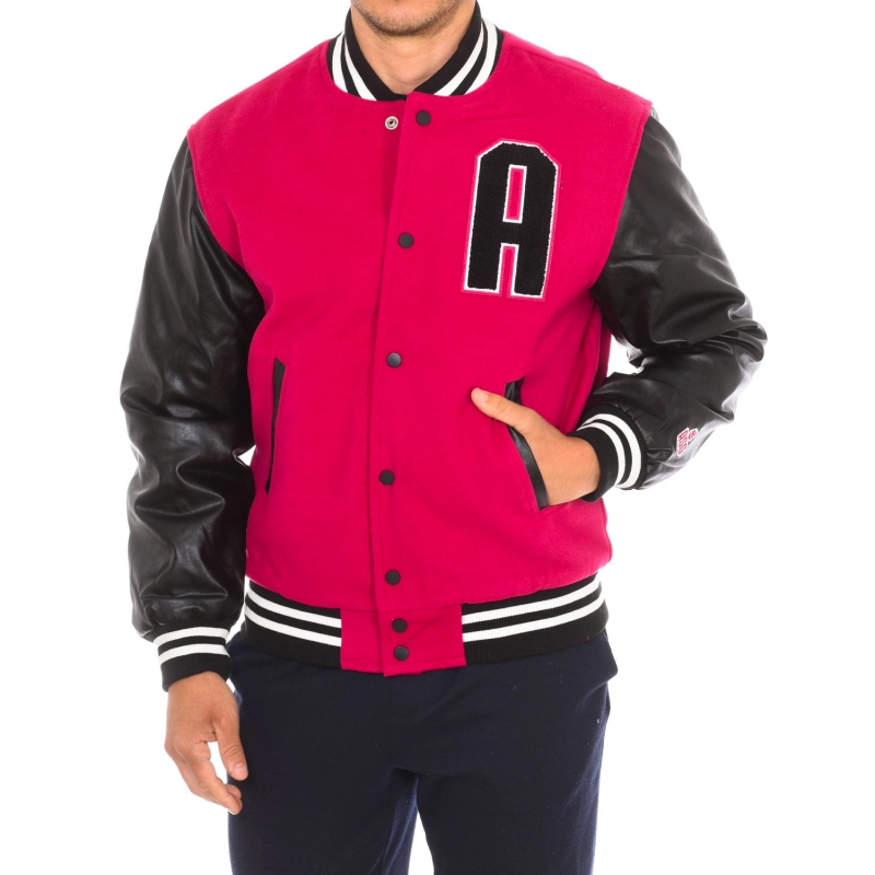 Chaqueta beisbolera ATTICA Sporting Goods AT-FW22-023 hombre Talla: M Color: Fucsia