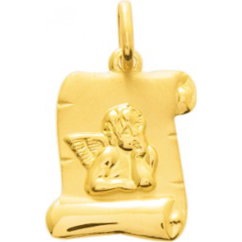 Colgante angel chapado en oro 259541 Lua blanca