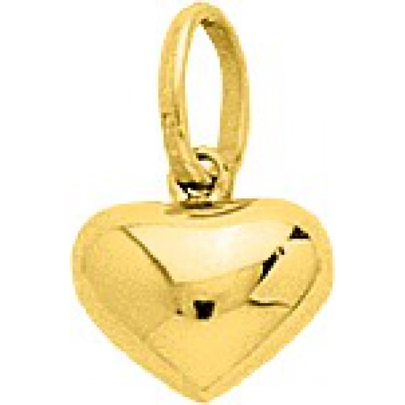 Colgante corazón 18Kt Oro Amarillo 3048 Lua blanca