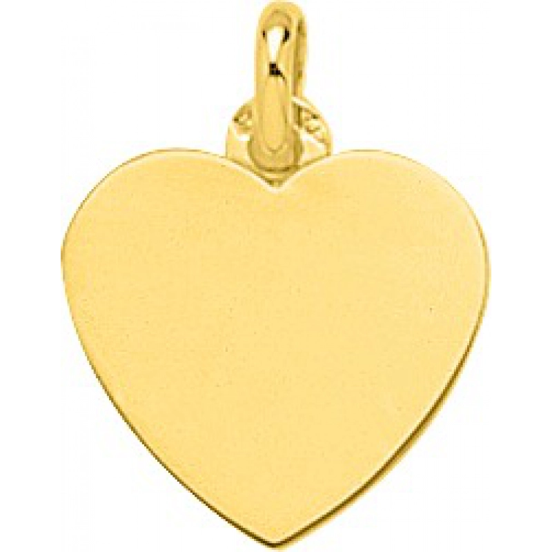 Colgante corazón 18Kt Oro Amarillo 754.6 Lua blanca