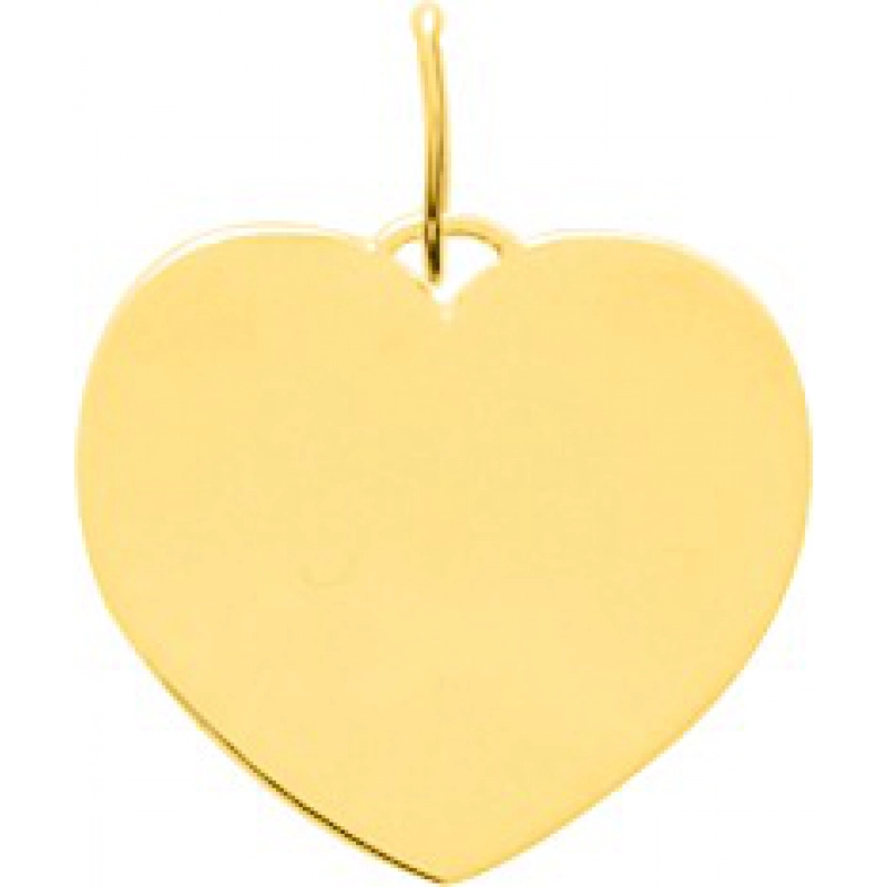 Colgante corazón 9Kt Oro Amarillo 0M973.8 Lua blanca