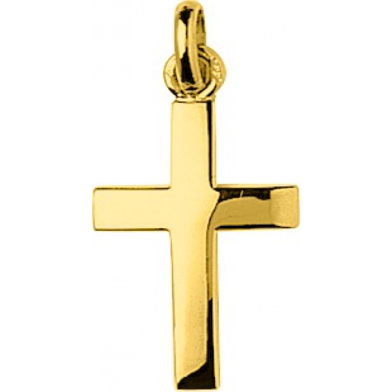 Colgante Cruz 18Kt Oro Amarillo 86568 Lua blanca