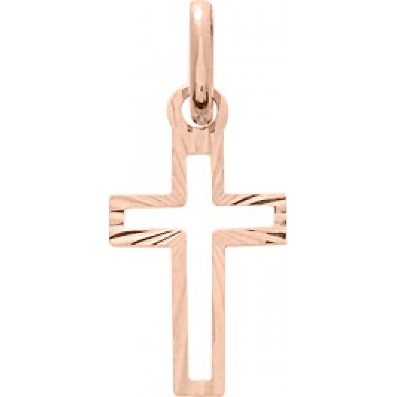 Colgante cruz 18Kt Oro Rosa 32157X