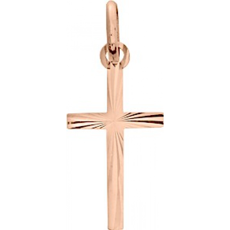 Colgante cruz 18Kt Oro Rosa 32159X